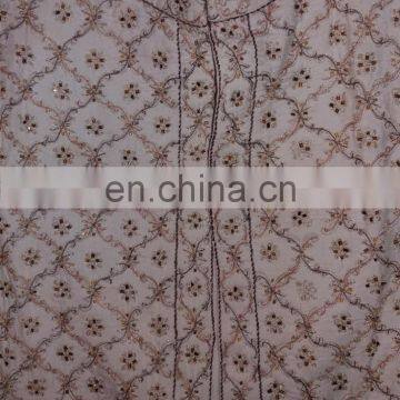 Ethnic Man's Wedding Zardosi Work Designer Sherwani Indian Kurta photo-4