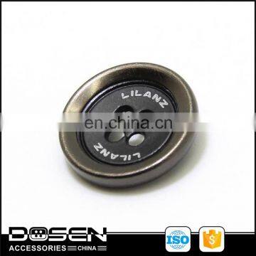 custom shirt button up men metallic four hole button for clothing