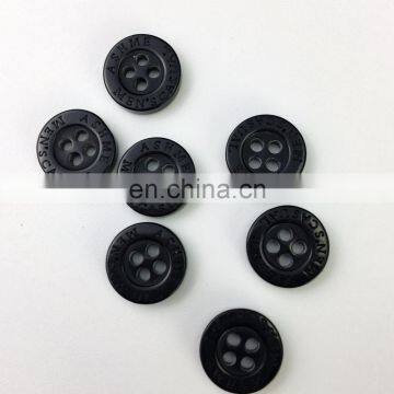 Custom Black Large Resin Cheap Polyester Clothing Buttons photo-6