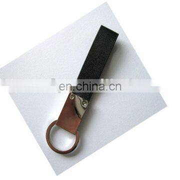 custom leather keychain/leather keyring/cheap custom keychains