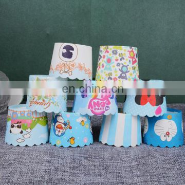 Custom colorful square paper baking cups