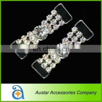 2" length Bow Clear Bikini Rhinestone Connector Crystal Chain Decoration