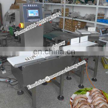 Conveyor weight sorting machine