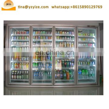 2 Glass Door Freezer Showcase For Cake ,Soft Drink ,Fruits