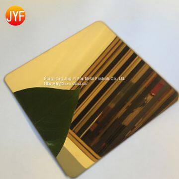 Wholesale Customized Golden Mirror Color Stainless Steel Sheet photo-5