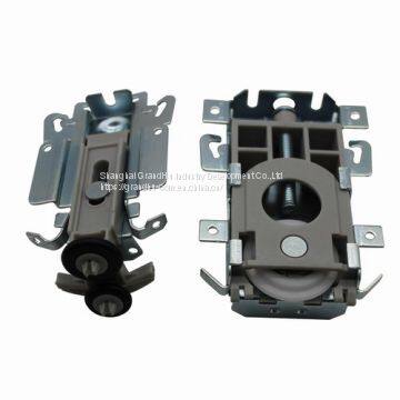 sliding door top upper rollers bottom visible wheels runners