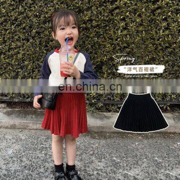 C1051 Kids Clothing Baby Girl Clothes Baby Girl Korean Style Casual Pleated Skirt