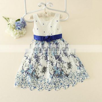 High Quality Kids Girls Party Wear Dresses Top Grade Floral Girls Formal Dresses