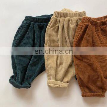 2020 Children's clothing 2020 autumn new children's thick corduroy texture corduroy pants