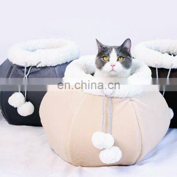 Manufacturer wholesale lantern short plush cotton stuffed cat warm house