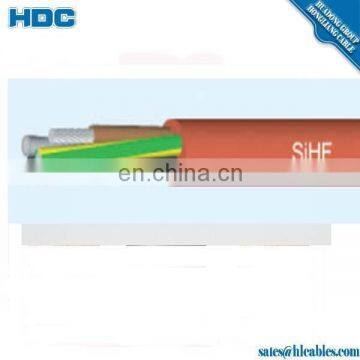 VDE 0250 220 degree SiHF silicone rubber cable 5x1.5mm2 tinned copper conductor factory price