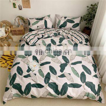 2020 Wholesale Custom Design Private Products 100% Cotton Eco-friendly Set Duvet Cover Pillow Case Bed Sheet 4pcs Bedding Set photo-2