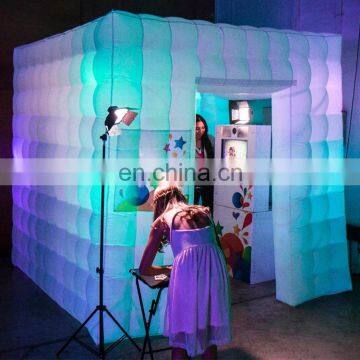 Newly Designed LED Exhibition Cubic Inflatable Photo Booth Shell Tent Inflatable Photo Booth for Sale