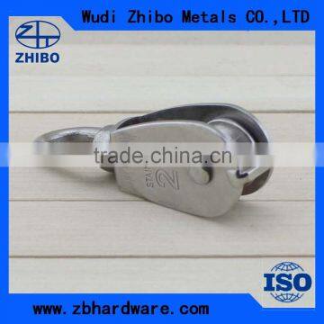 small stainless steel zinc coated swivel pulley