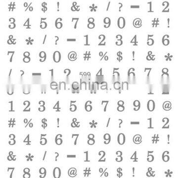 JOYFUL 634-643 Golden Rose Gold Letters Words Numbers 3d Laser Holographic Nail Sticker photo-6