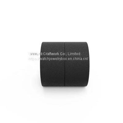 High-quality Cylindrical Watch Box, Single Watch Box, Leather Watch Ring Box, Roll Watch Box photo-2