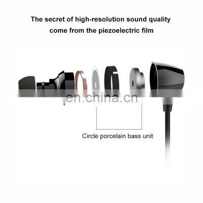 2021 Ceramic Good Quality Headphone Earphone in Ear Wired Headset Piezoelectric Earbuds for Android Phone photo-4