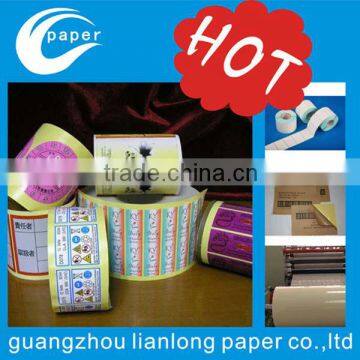 SJ10013 Custom self adhesive printed thermal sticker