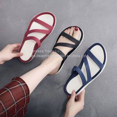 ladies women girls fashion leisure outdoor flat slippers shoes