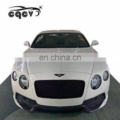 Body Kit Suitable for Bentley Continental GT in v Style Carbon Fiber Front Bumper Rear Bumper Side Skirts and Wing Spoiler