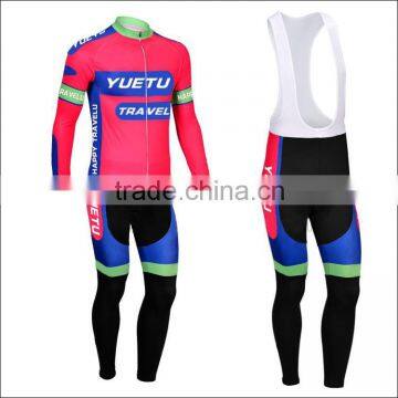 Men team specialized long sleeve cycling jersey and pants set