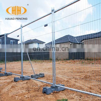 Australia standard movable Construction hot dipped galvanized pipe frame temporary fence panels for sale