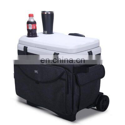 portable modern hiking trolley fabric sample outdoor camping hot sale camping custom cooler with wheels