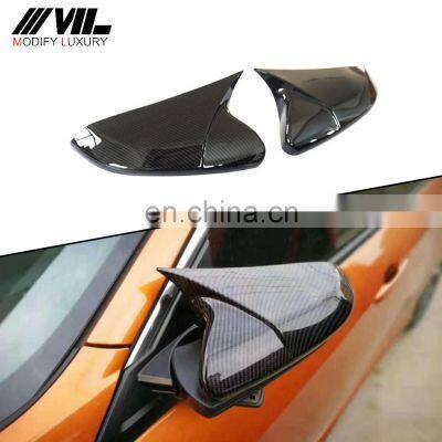 ABS painting rear View Side Door Mirror Wing Cover Rearview Caps for Honda Civic 2016 2017 2018