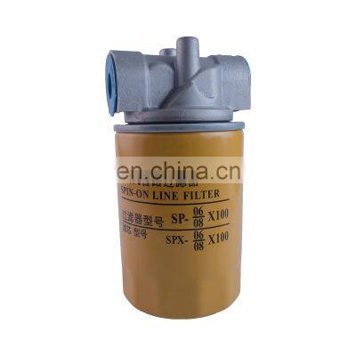 SP-06X10  Spin-on Filter Series  oil Filter Power transmissions 10-25um Hydraulic filter