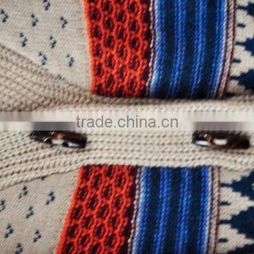 100% Cotton Winter Coat Sweater Warm Cardigan Sweater for Lady