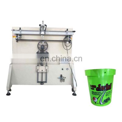 Multicolor digital rotary cylindrical bucket silk screen printing machine