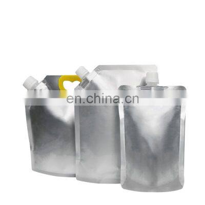 Custom Aluminum Foil Spout Pouch Stand Up Plastic Bag Doypack For Liquid