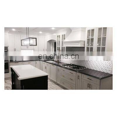 Wholesale Nordic Modern Solid Wood Kitchen Cabinets Luxury White Shaker Kitchen Cabinet Designs