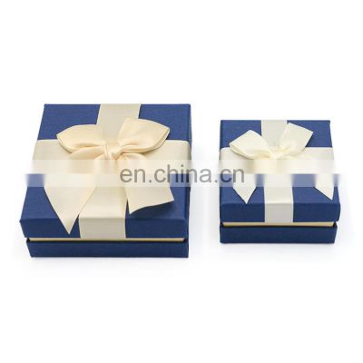 Luxury Hot Sale Factory Wholesale Custom Jewelry Box Paper  bowknot Jewelry Box