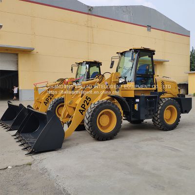 RATED LOADING  MINI WHEEL BACKHOE LOADER HYDRAULIC FOUR WHEEL DRIVE SMALL LOADER FOR SALE