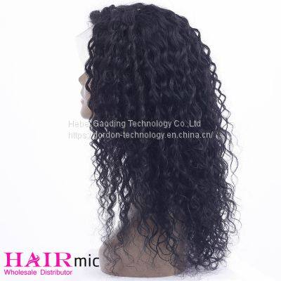 Natrual Color Long Curly Lace Front Human Hair Wig Wholesaler