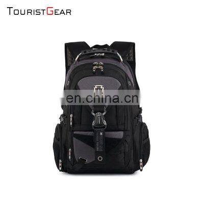 Multi-functional Anti theft  backpack with 3 compartment  Nylon  business backpack with USB  backpack for laptop