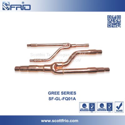 Y Branch Refnet Joint Copper Branch Pipe Fitting For GREE VRF Air Conditioning SF-FQ01A