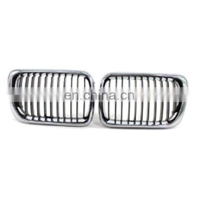 Chrome Car Front Gloss M-color Kidney Grille Grilles For BMW 3 Series E36 1997-1999 Car Styling Racing Grills