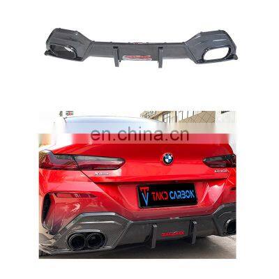 China Market Best Quality Hot Sell Auto Parts TAKD Style Car Double Vent Rear Bumper Lip Diffuser For BMW 8 Series 840