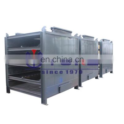 Large capacity agricultural grain seed mesh belt conveyor dryer