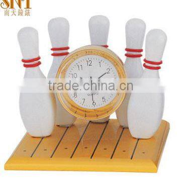 bowling shape clock business gift home decorating clock