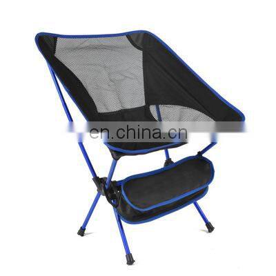 Ultralight outdoor Folding Camping chair picnic foldable hiking leisure Travel beach Backpack moon chair portable Fishing chair