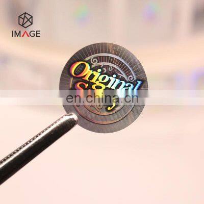 Honeycomb Tamper Proof 3D Round Custom Logo Hologram Sticker with ORIGINAL SECURITY Word