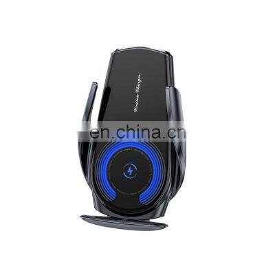 New Arrival K10 15w Infrared Auto-sensing Mobile Stand Phone Holder Car Phone Holder Wireless Car Charger