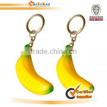 mini banana pu keychain