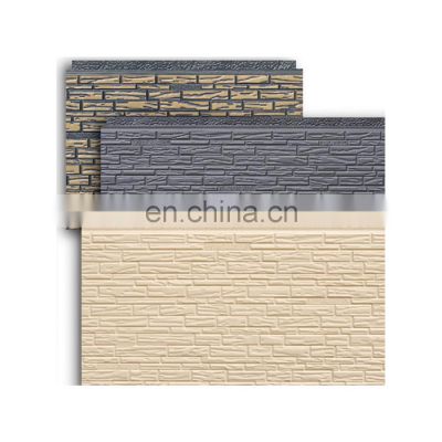 Carved Decorative Insulation Wall Price Exterior Metal Pu Sandwich Panel