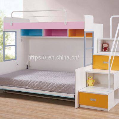 Children Folding Cot Piano Wall Mounted Bed Kids Folding Wall Beds With Table photo-2