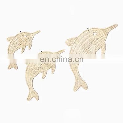 Hot Product Sea Animal Rattan Wall Decor For Kid Room Art Decor Wholesale Vietnam Supplier