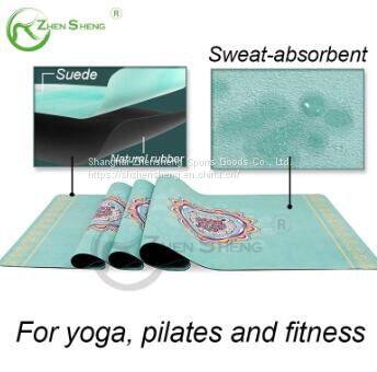 Suede Rubber Comfortable Exercise Fitness Pilates Yoga Mat